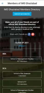 IMS Alumni android App screenshot 4