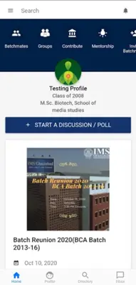 IMS Alumni android App screenshot 8